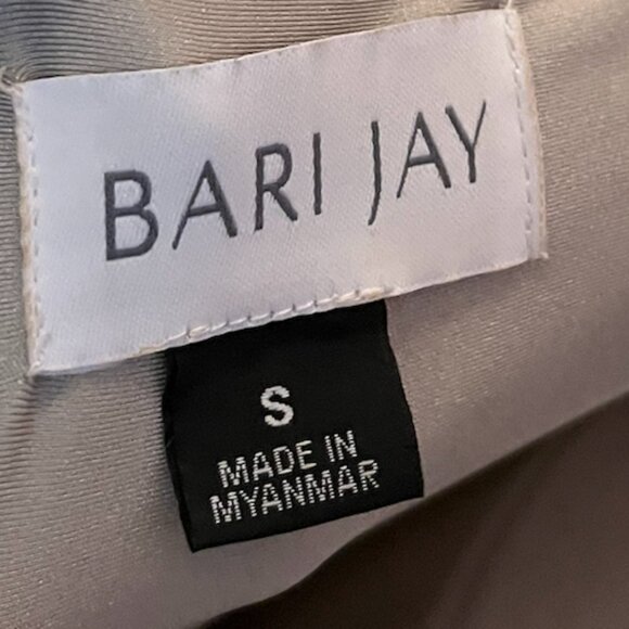 Bari Jay Off The Shoulder Gown Silver - Picture 4 of 4